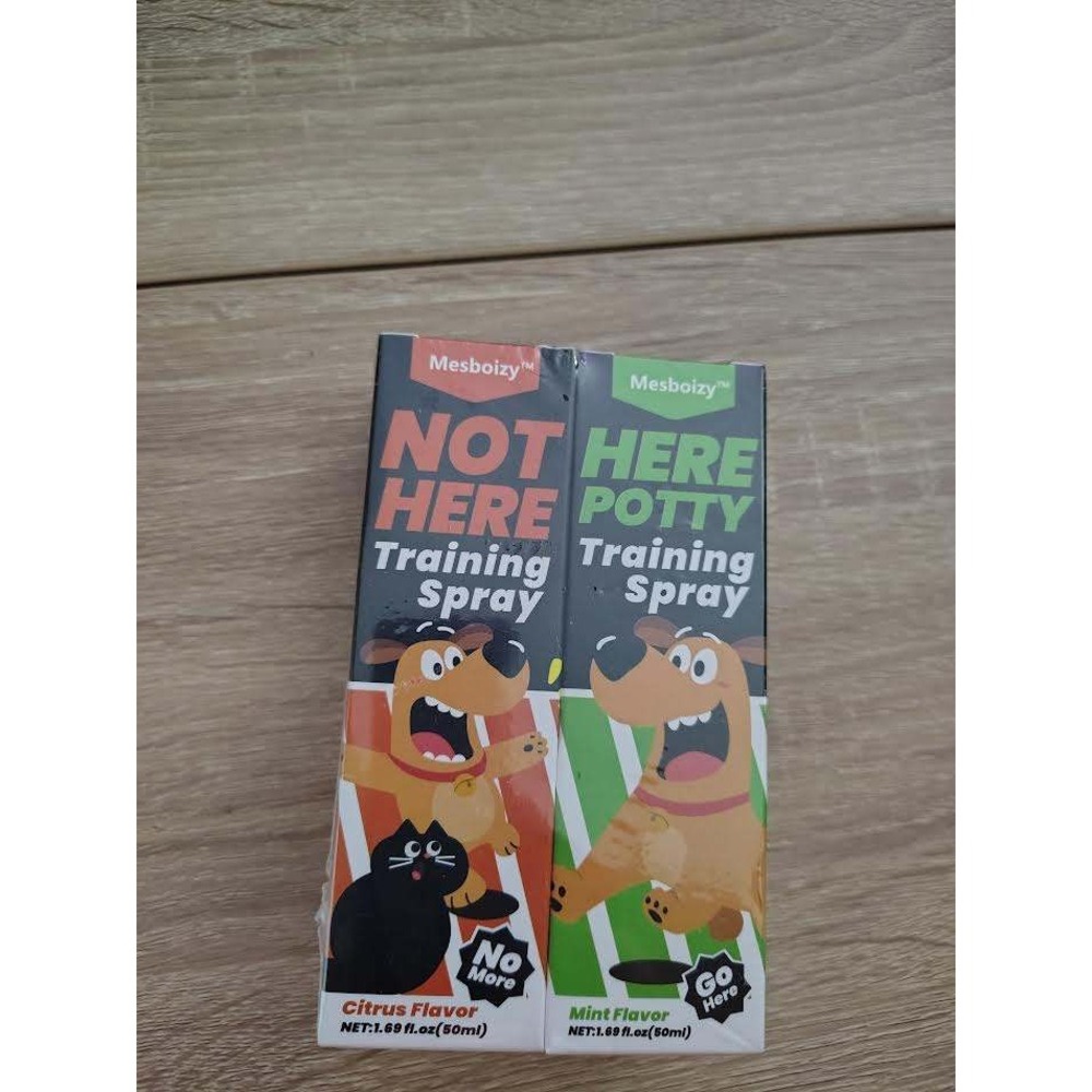 Dog Potty Training‎ Spray Set Not Here Here Potty Citrus Mint 1.69 Fl Oz Each